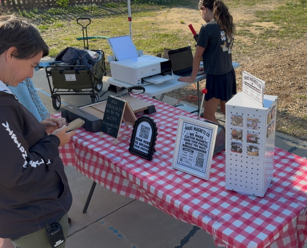 Make Magnets Co. live event setup